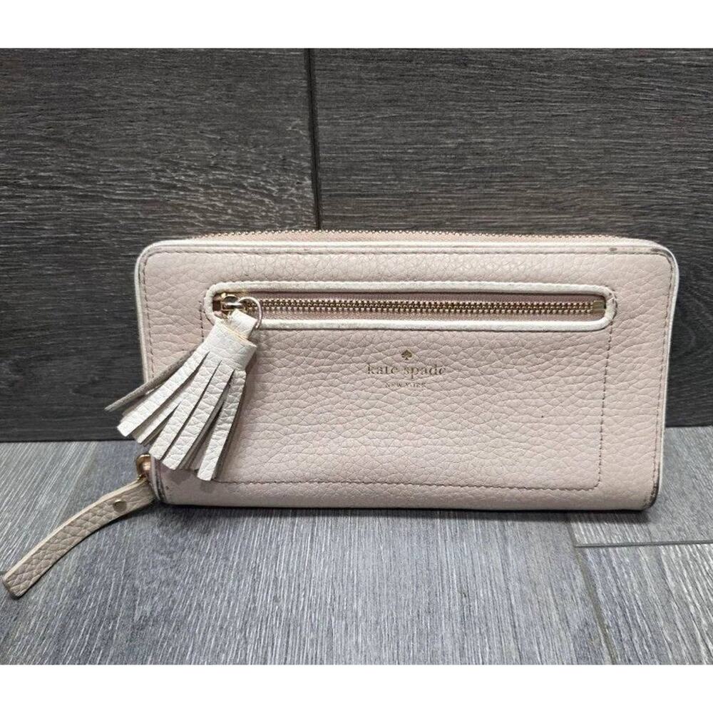 Kate Spade York Chester Street Neda Pebbled Leather Zip Around Wallet B000453 - Picture 2 of 11